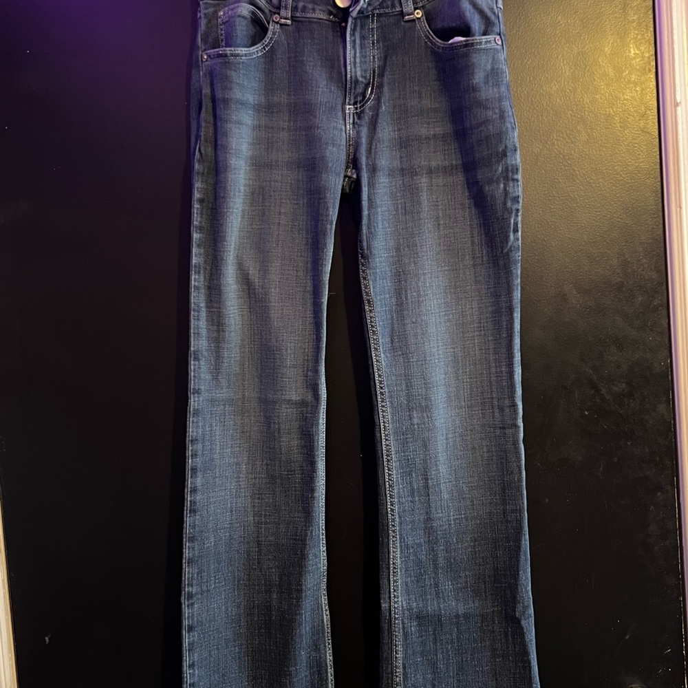 Wrangler Dark Blue Straight Leg Women's Jeans